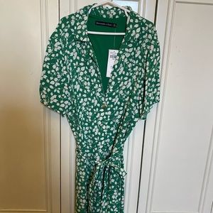Green floral Abercrombie romper